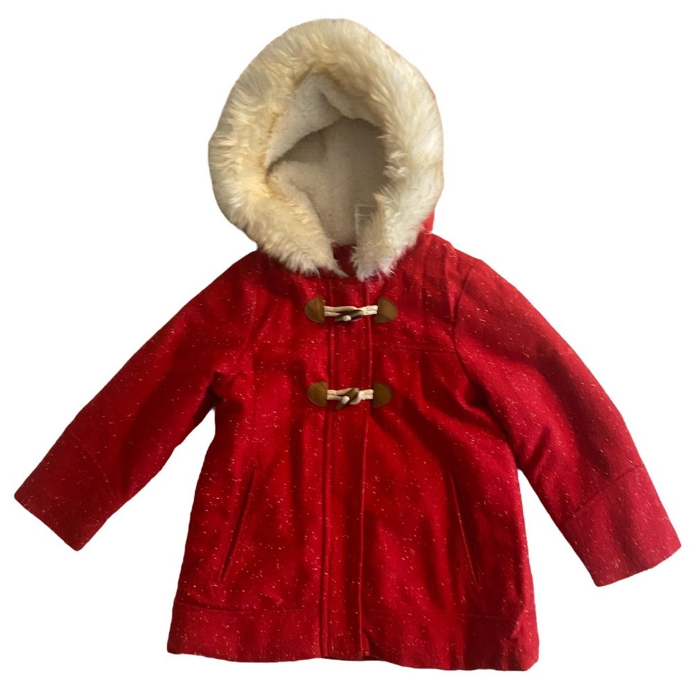 Carter’s girls holiday coat jacket size M (5-6)